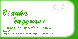 bianka hagymasi business card